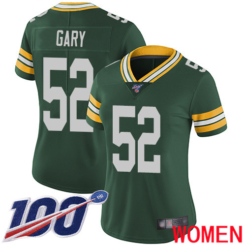 Green Bay Packers Limited Green Women #52 Gary Rashan Home Jersey Nike NFL 100th Season Vapor Untouchable